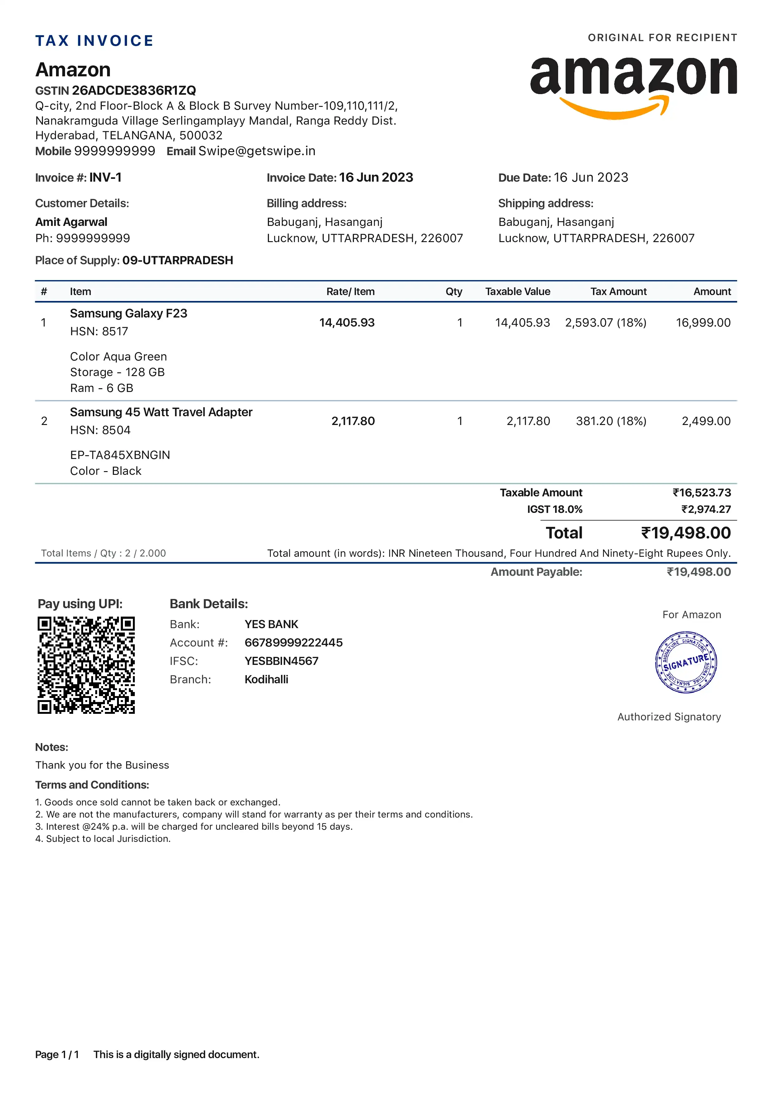 Finvera GST Invoicing 1